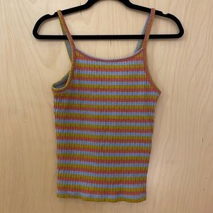 Madewell stripe tie-back tank
